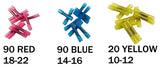 200-Pack Heat Shrink Tubes | The Handy Kit | 90 Red, 90 Blue, 20 Yellow